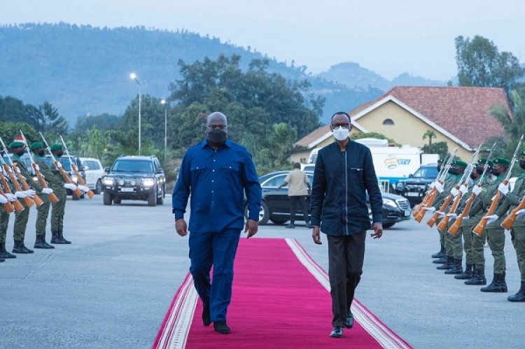 Ibyaranze uruzinduko rw’umunsi umwe perezida  Félix Antoine Tshisekedi Tshilombo wa kongo yagiriye mu Rwanda-Amafoto