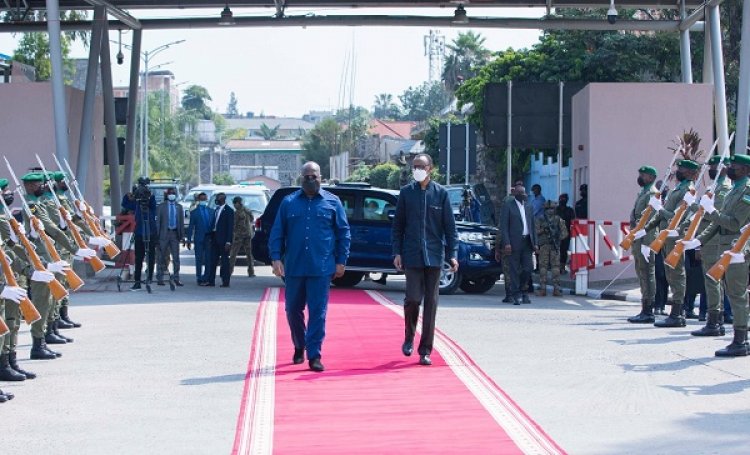 Ibyaranze uruzinduko rw’umunsi umwe perezida  Félix Antoine Tshisekedi Tshilombo wa kongo yagiriye mu Rwanda-Amafoto