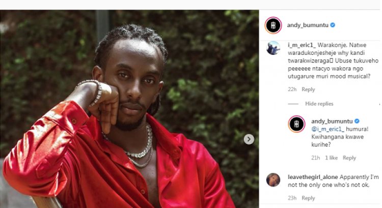 Andy Bumuntu yahumurije umufana wamwibukije ko yabatereranye akabakonjesha