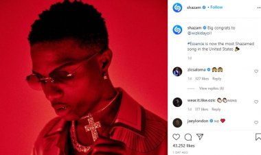 Essence ya Wizkid  na Tems yaciye agahigo  