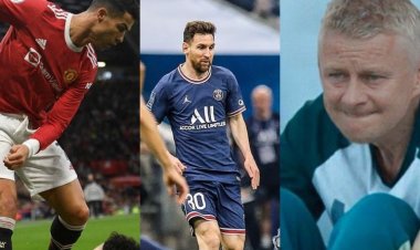 Ibyaranze icyumweru: Cristiano Ronaldo na Lionel Messi mu marira, Ole Gunner Solskjær mu nzira zimusohora I Manchester