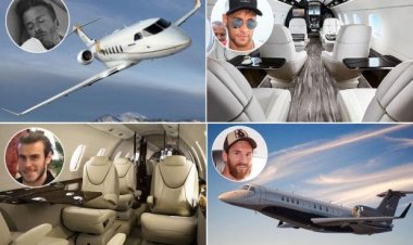 Cristiano na Messi bayoboye urutonde rw'abakinnyi 10 batunze indege zihenze cyane kurusha abandi