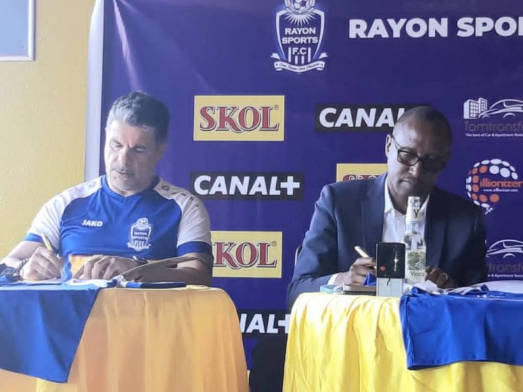 Rayon Sports yasinyishije ndetse yerekana abatoza bayo bashya