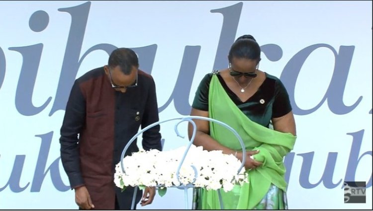 Kwibuka 28: Perezida Paul Kagame na madamu we batangije icyumweru cyo kwibuka Jenoside