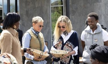 Umunyarwenya Ellen DeGeneres n’umufasha we bari mu Rwanda- Amafoto