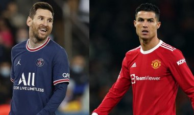 Lionel Messi yagarutse kuri Cristiano Ronaldo ukomeje kurwaza umutwe ab'i Manchester