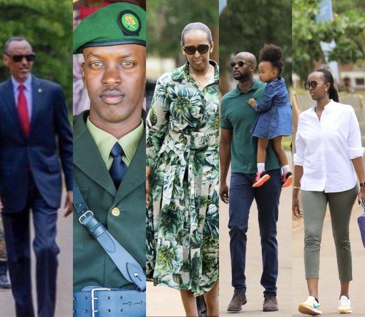 Umuryango wa Kagame wageze i Gako aho abarimo Ian bagiye kwambikirwa amapeti