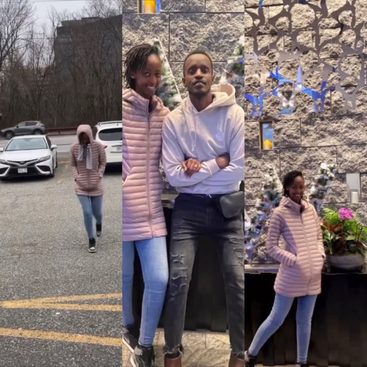 Umuhanzi Emmy yakiriye umugore we muri America- video