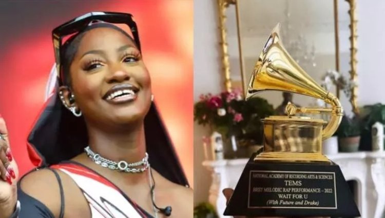 Tems yakiriye igihembo yegukanye  muri Grammy awards 2023
