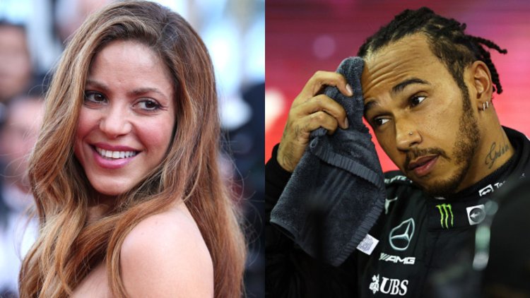 Shakira wasomaniye mu ruhame na Lewis Hamilton yongeye kubyutsa ibihuha