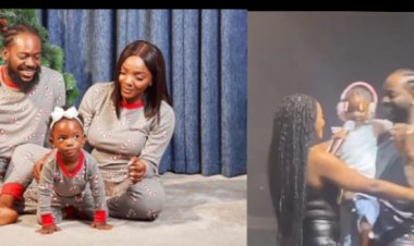 Simi n'umuryango we barijije imbaga ku rubyiniro