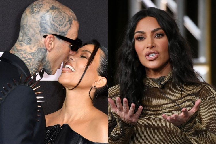 Travis Barker yateye utwatsi abavugaga ko urukundo yakunze Kim Kardashian rugiye kumusenyera