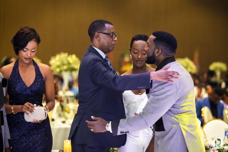 Gen (Rtd) James Kabarebe mu bayobozi bakuru batashye ubukwe bwa The Ben