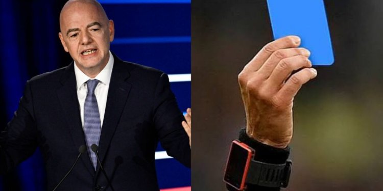 Perezida wa FIFA Gianni Infantino yateye utwatsi ikarita y'ubururu