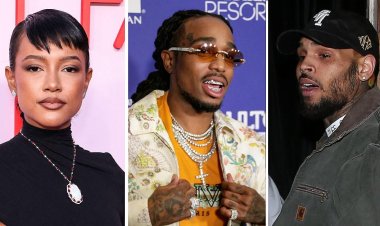 Karrueche Tran ukomeje kugonganisha Chris Brown na Quavo yagize icyo avuga