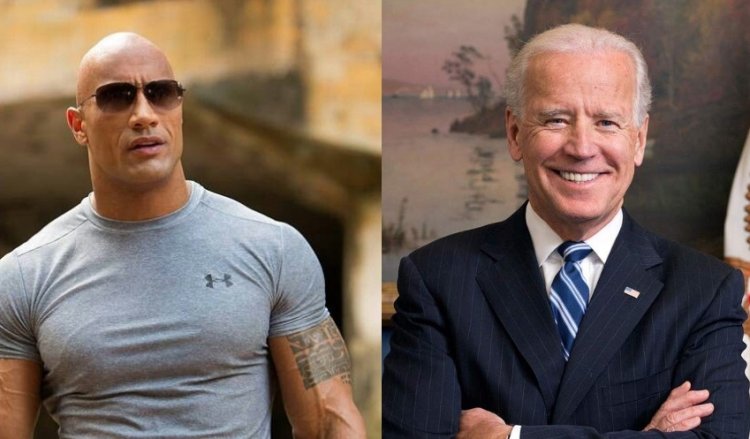 The Rock yigaritse Perezida Joe Biden