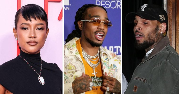 Karrueche Tran ukomeje kugonganisha Chris Brown na Quavo yagize icyo avuga