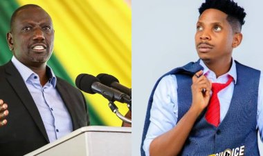 Eric Omondi yitendetse kuri Perezida wa Kenya