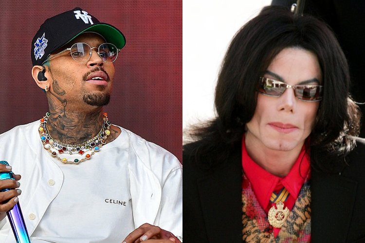 Chris Brown yateye utwatsi abamubonamo Michael Jackson