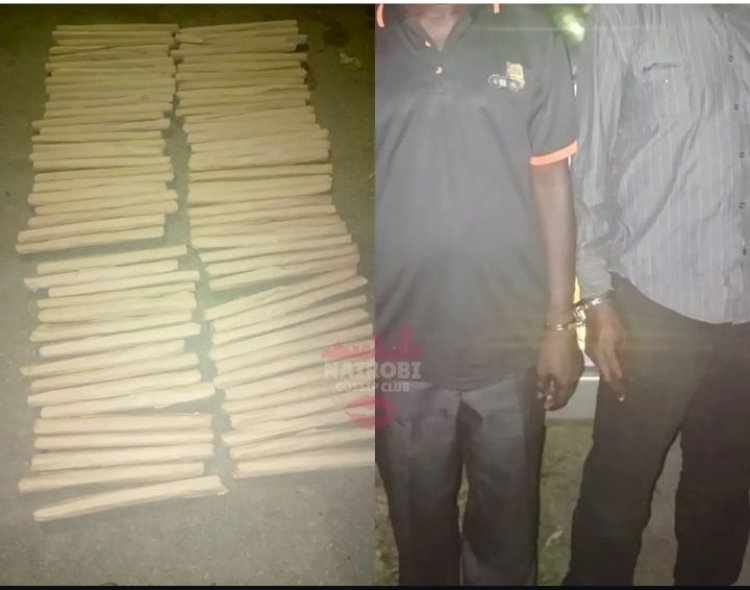 Muri Kenya abagabo babiri bafatanywe urumogi ruhagaze akayabo ka miliyoni 150