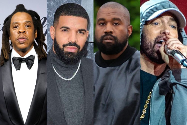 Drake yahigitse abarimo Jay-Z, Kanye West, Eminem, Adele na Nicki Minaj