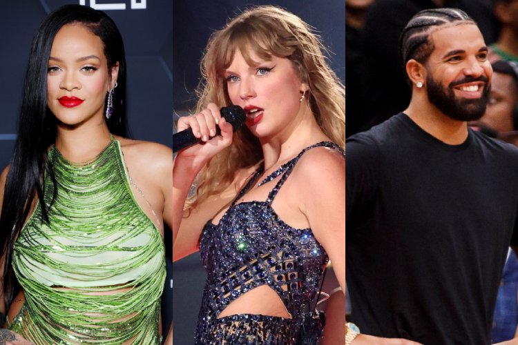 Taylor Swift Drake na Rihanna bayoboye urutonde rw'abahanzi 20 b'ikinyejana cya 21
