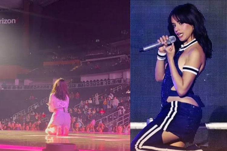 Camila Cabello arimo kuratwa ubutwari nyuma yo kuririmbira intebe zambaye ubusa