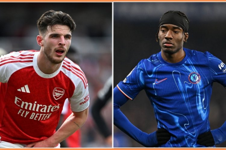 Declan Rice yagize icyo avuga kuri Madueke utarishimiwe n'abafana ba Arsenal