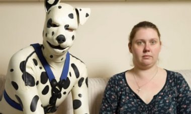 Yahisemo kubaho nk'imbwa kubera umugore we