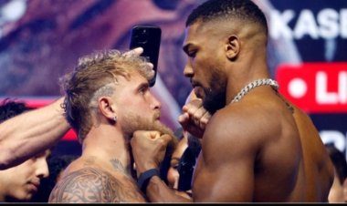 Jake Paul yahawe isomo rikomeye na Anthony Joshua