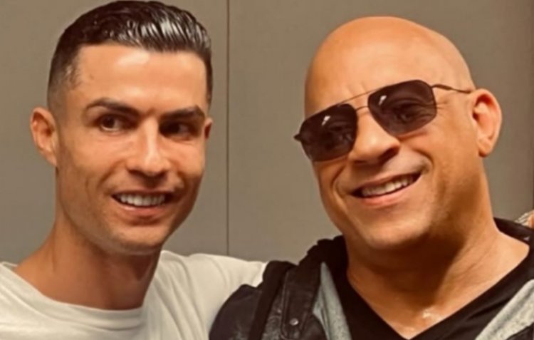 Vin Diesel yateye amashyushyu abakunzi ba Cristiano Ronaldo 