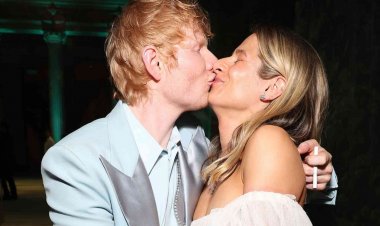 Ibyishimo ni byose kwa Ed Sheeran n'umugore we