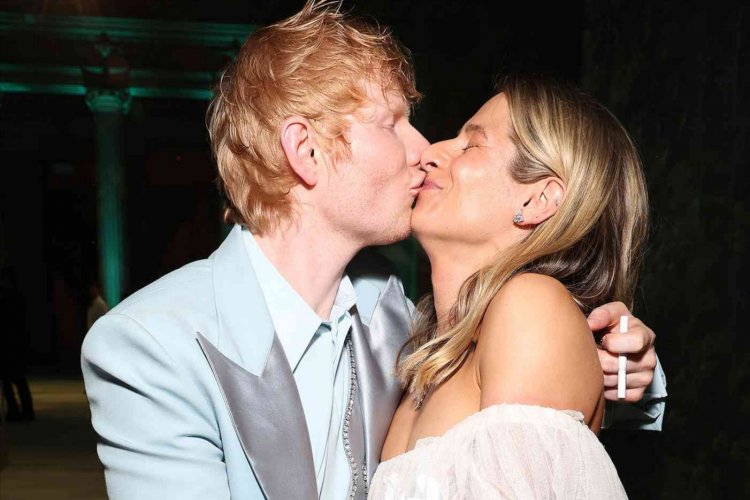 Ibyishimo ni byose kwa Ed Sheeran n'umugore we